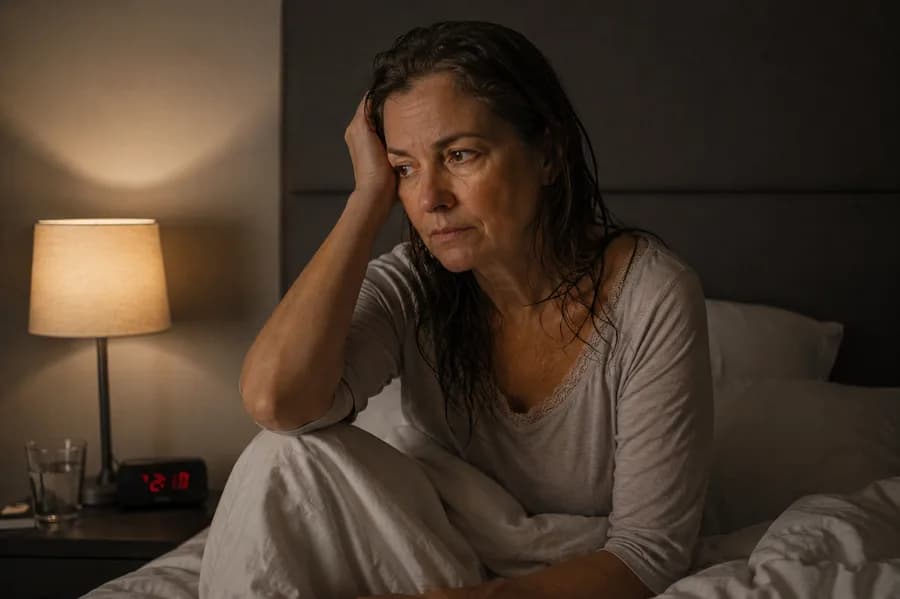 You wake at 3am, soaked, and cannot get back down.