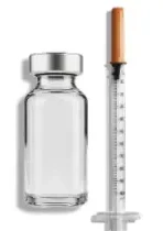 GLP-1 vial and syringe