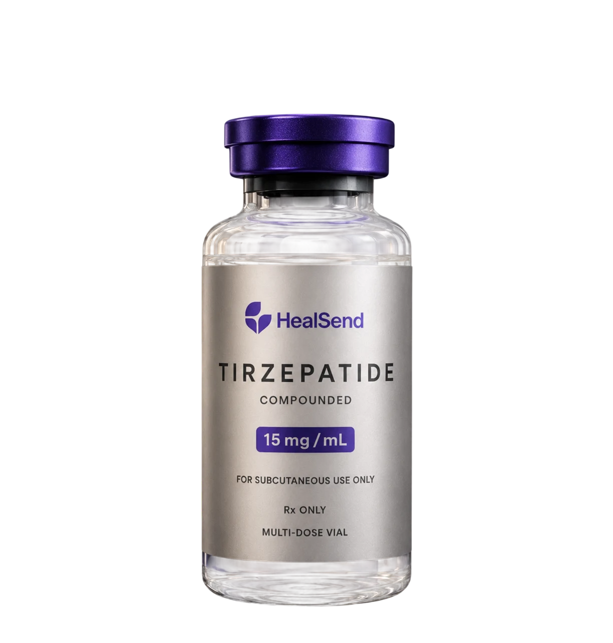 Compounded Tirzepatide 15 mg/mL vial