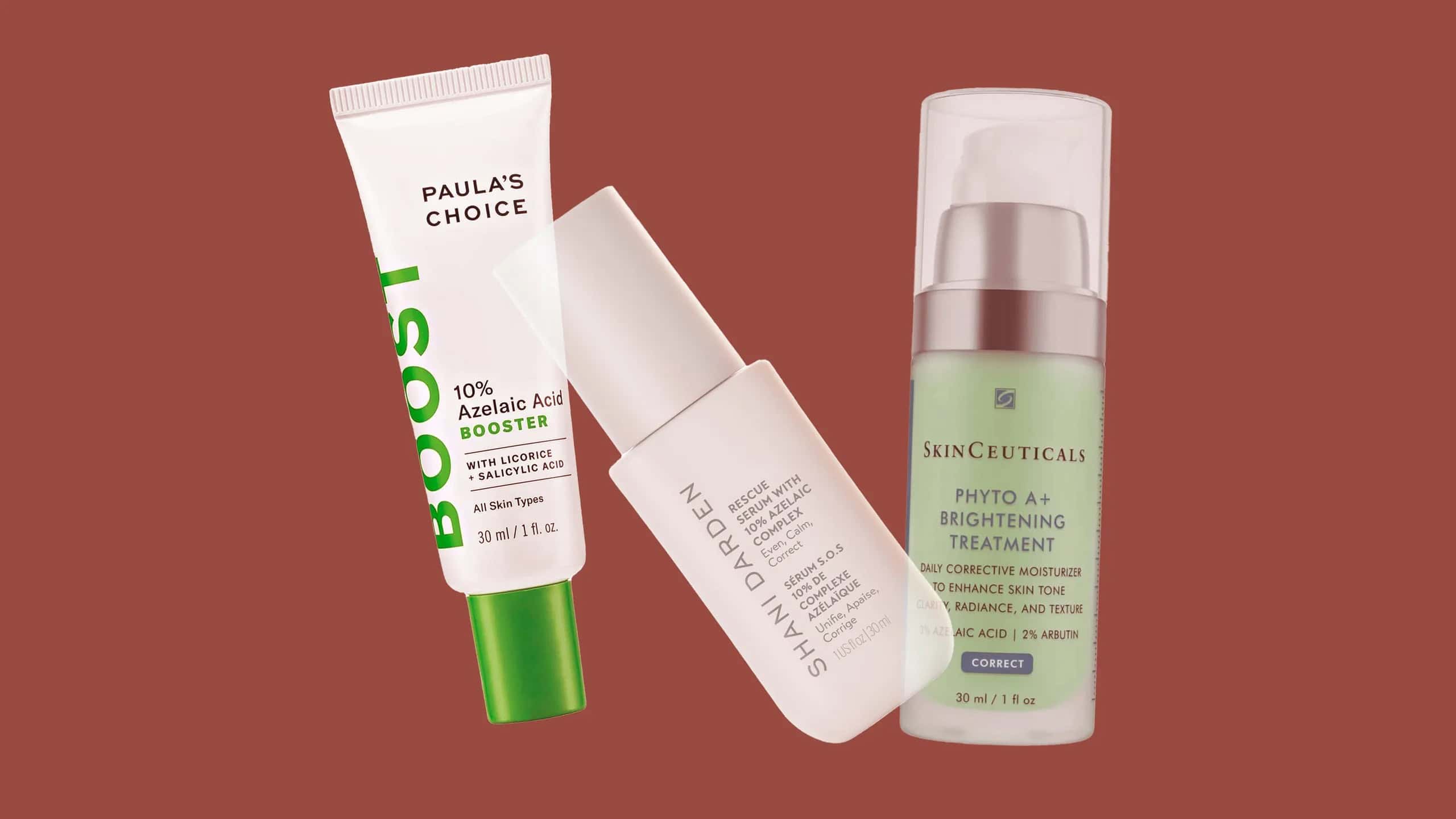 Applying azelaic acid body cream to hyperpigmented or acne-prone skin