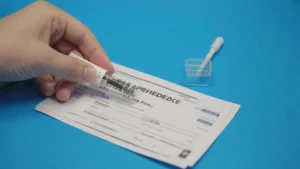 HCG injection vial stored inside refrigerator as recommended